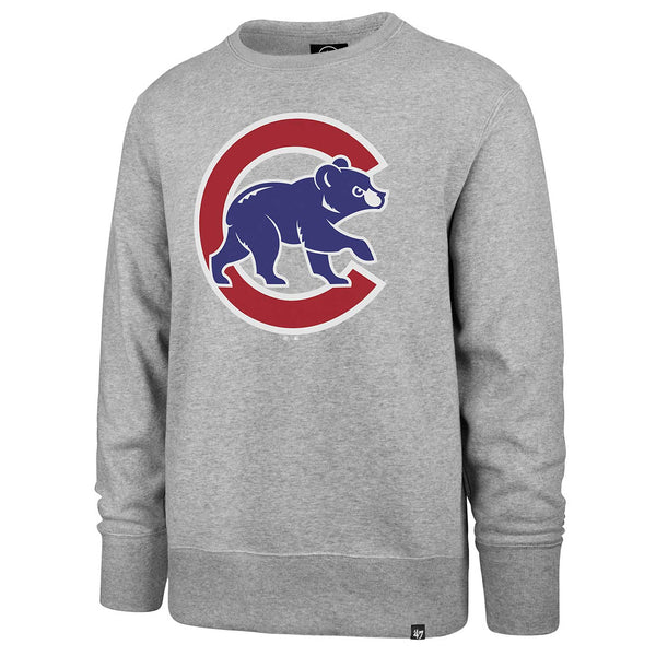 Chicago Cubs Imprint Headline Grey Walking Bear Crew Sweatshirt