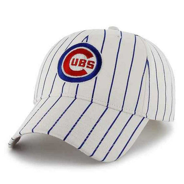 Chicago Cubs Pinstripe Bullseye MVP Adjustable Cap