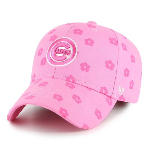 Chicago Cubs Youth Girls Pink Jamboree Adjustable Cap