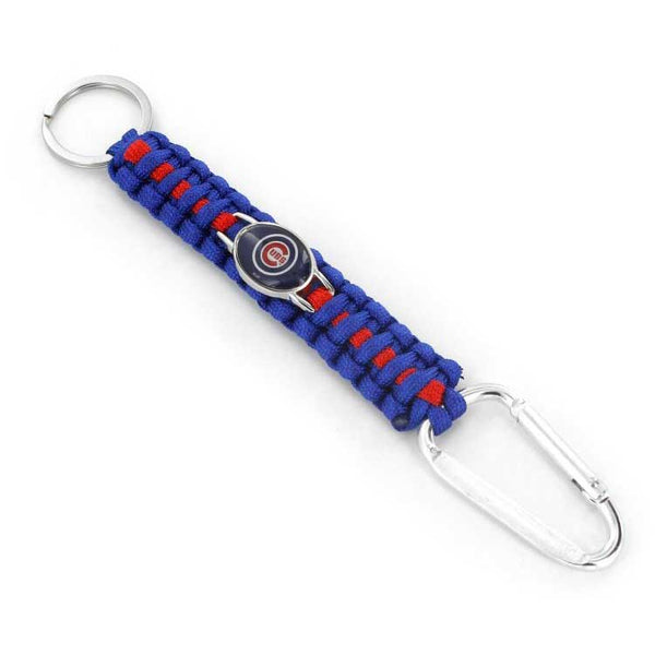 Chicago Cubs Paracord Carabiner Keychain