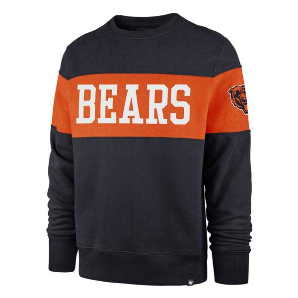 Chicago Bears Navy Interstate Crew Sweatshirt