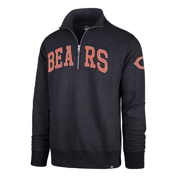 Chicago Bears Navy Striker 1/4-Zip Sweatshirt