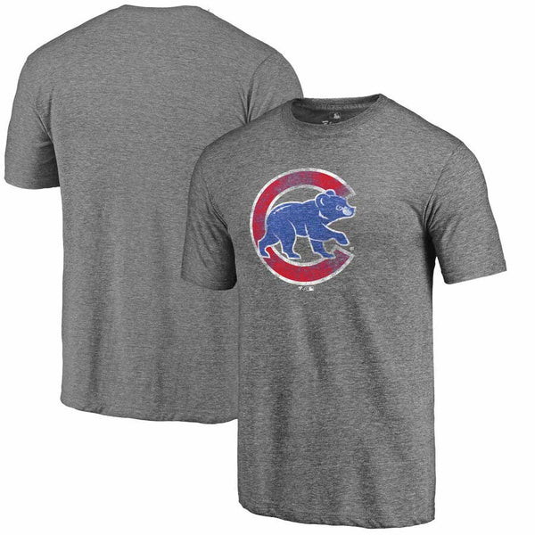 Chicago Cubs Walking Bear Distressed T-Shirt