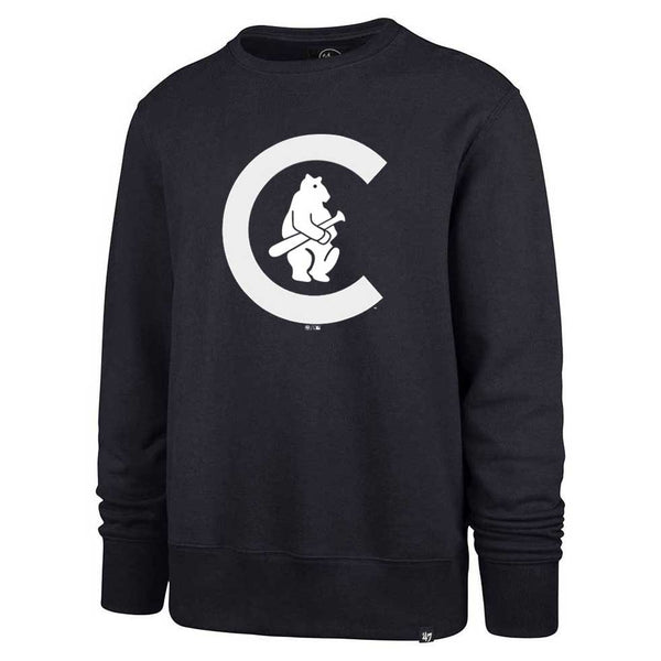 Chicago Cubs Imprint Headline 1911 Navy Crew Sweatshirt