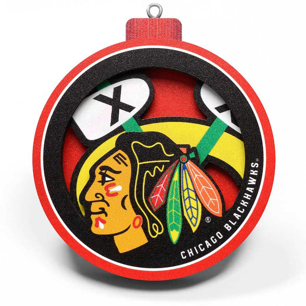 Chicago Blackhawks 3D Logo Ornament