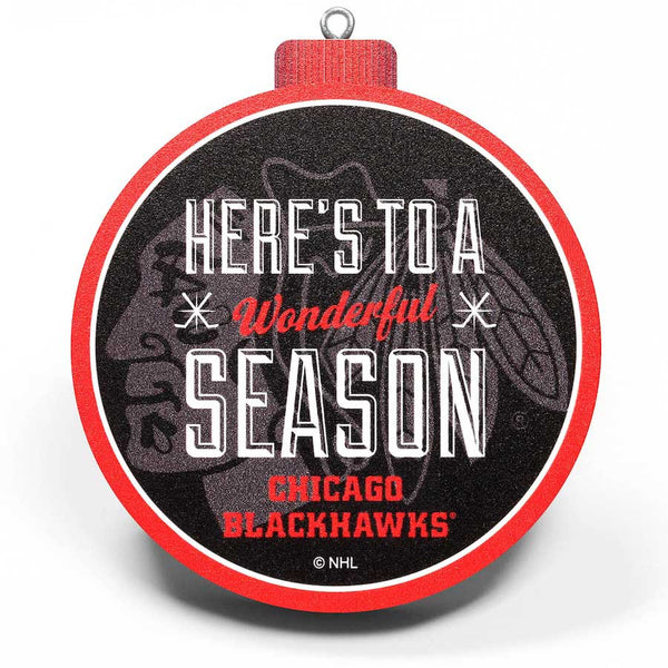 Chicago Blackhawks 3D Logo Ornament