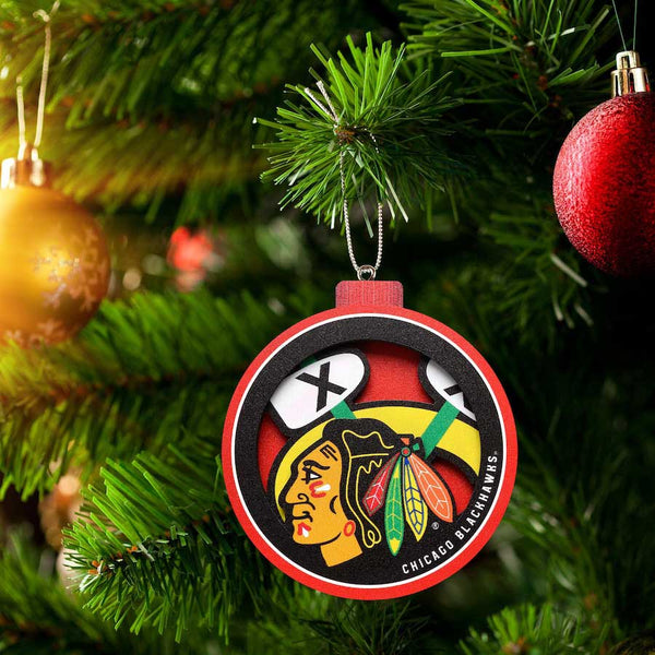 Chicago Blackhawks 3D Logo Ornament