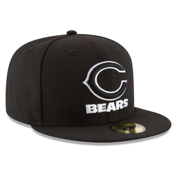 Chicago Bears Black & White 9FIFTY Snapback Cap