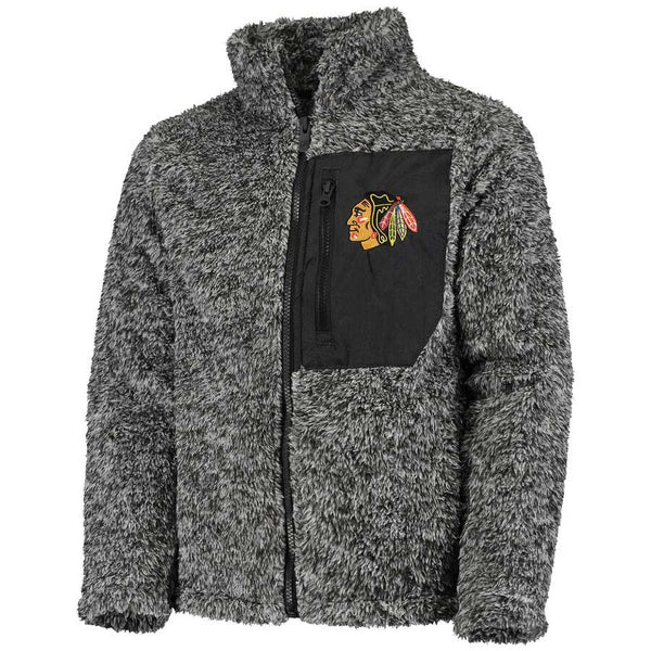 Chicago Blackhawks Youth Girls Teddy Fleece Jacket