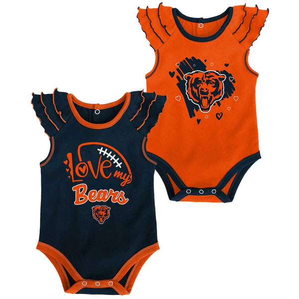 Chicago Bears Newborn Touchdown 2-Pack Creeper Set