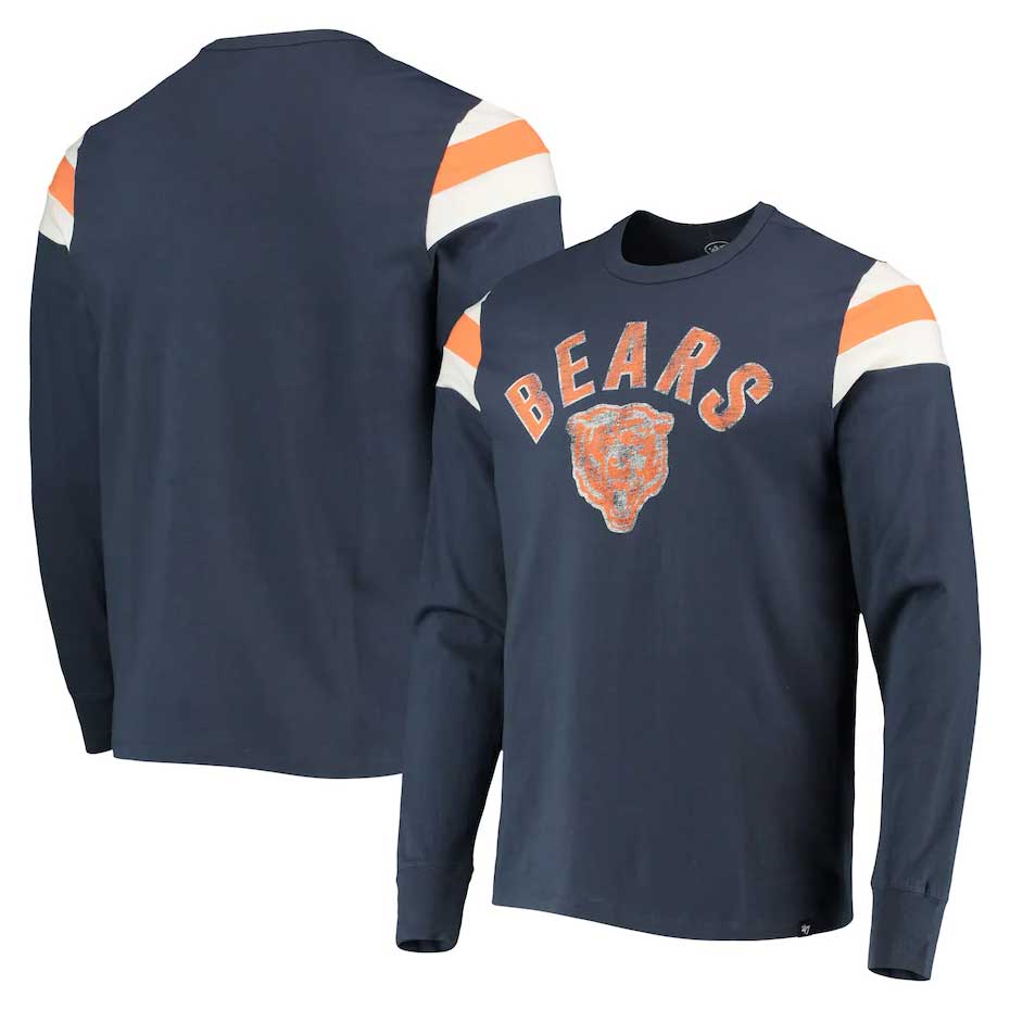 NFL Team Apparel Chicago Bears youth large blue and orange Hoodie Sweatshirt