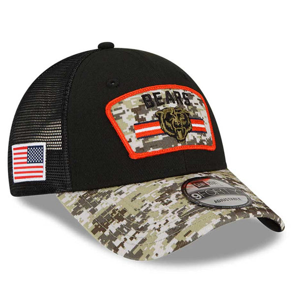 Chicago Bears 2021 Salute To Service 9FORTY Adjustable Cap