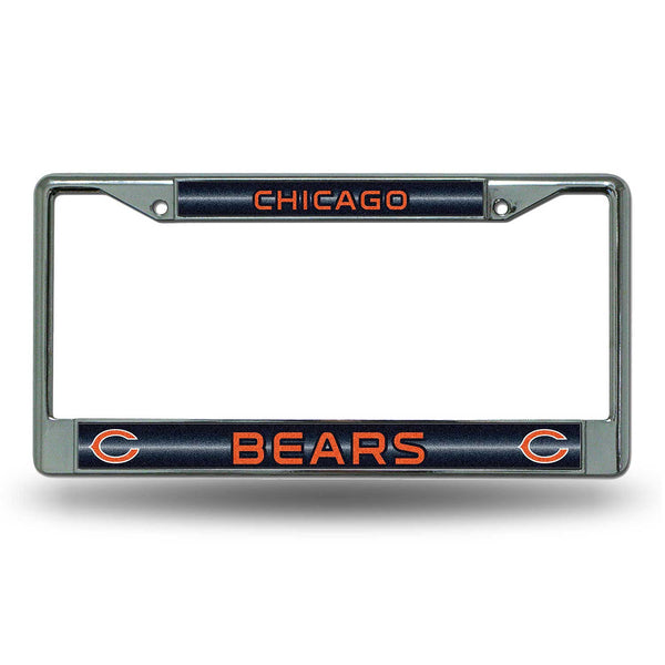 Chicago Bears Bling Chrome License Plate Frame
