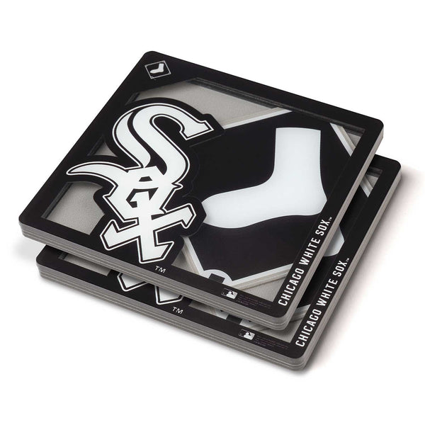 Chicago White Sox 3D 2-Pack Coaster Set