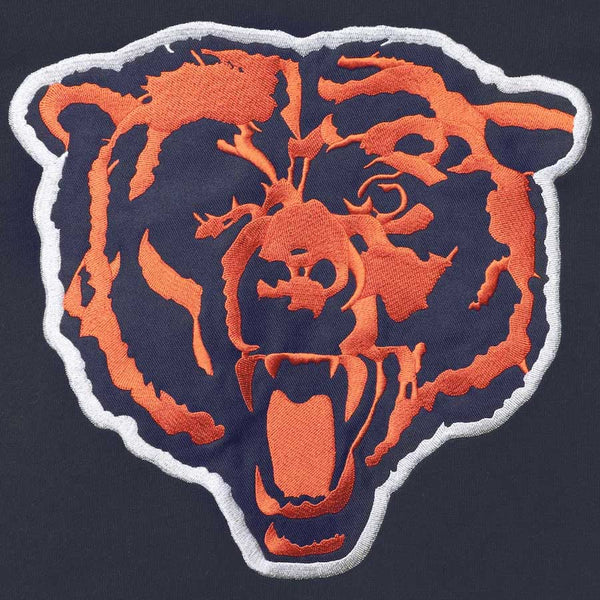 Chicago Bears Navy Superior Lacer Hooded Sweatshirt