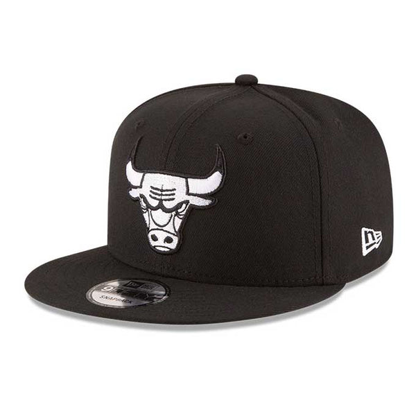 Chicago Bulls Basic Black & White 9FIFTY Snapback Cap
