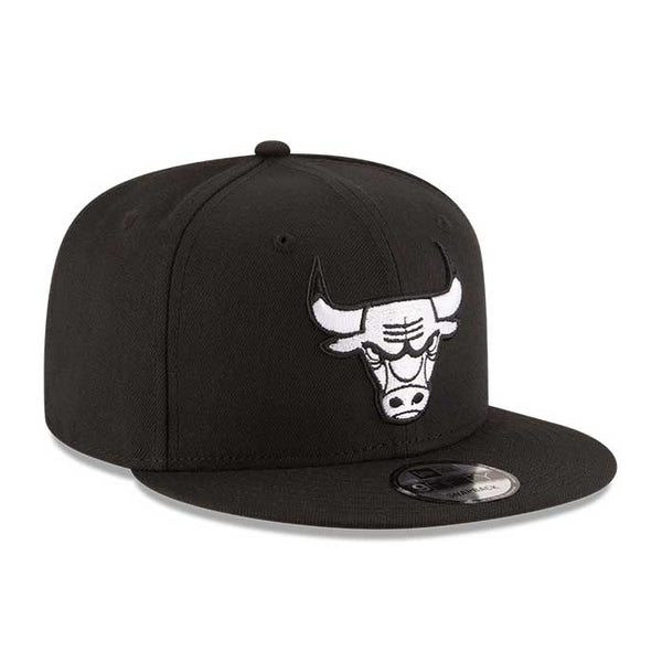 Chicago Bulls Basic Black & White 9FIFTY Snapback Cap