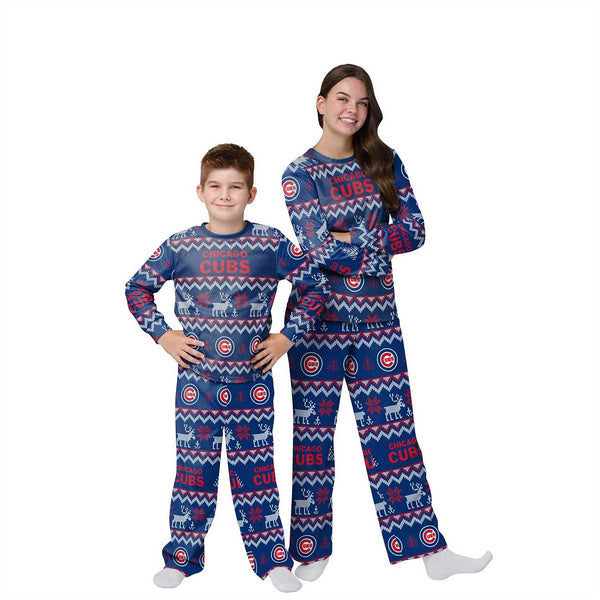 Chicago Cubs Preschool Ugly Sweater Family Pajamas