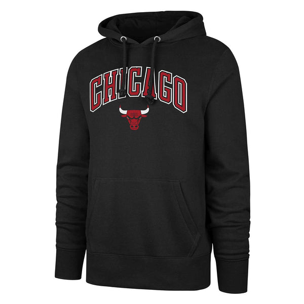Chicago Bulls Jet Black Pregame Headline Hooded Sweatshirt