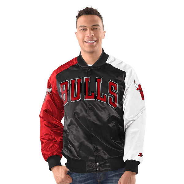 Starter Nba Chicago Bulls Colorblock Satin Jacket