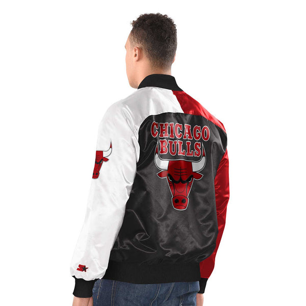 Chicago Bulls Colorblock Satin Starter Jacket