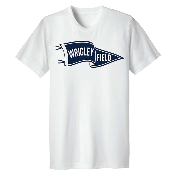Wrigley Field White Pennant T-Shirt