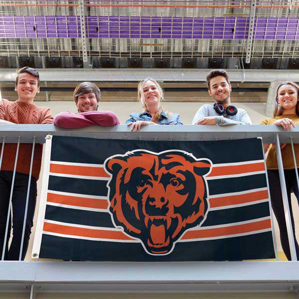 Chicago Bears 3X5 Striped Deluxe Flag