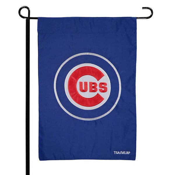Chicago Cubs Bullseye Garden Flag