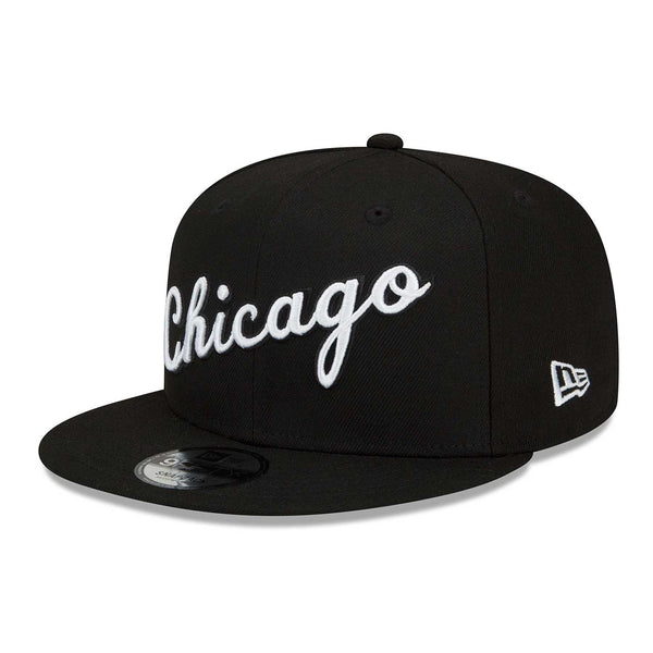 Chicago Bulls City Edition Alternate Black & White 9FIFTY Snapback Cap