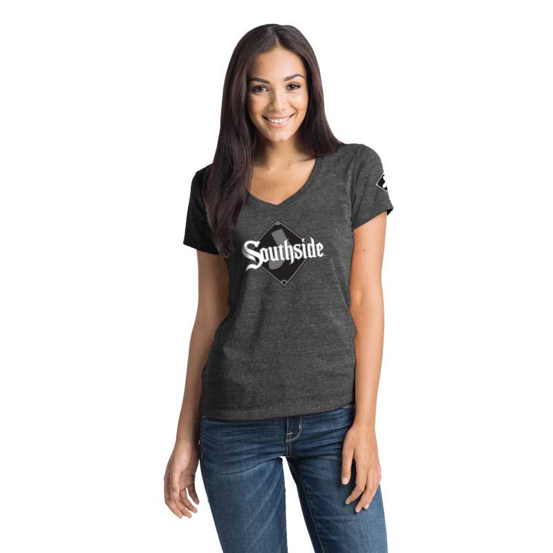 売れ筋商品|||ニューエラ カットソー トップス レディース Women's Red Chicago White Sox 2025 City Connect Rhinestone V-Neck T-Shirt Red Women's New Era Red Chicago White Sox 2025 City Connect