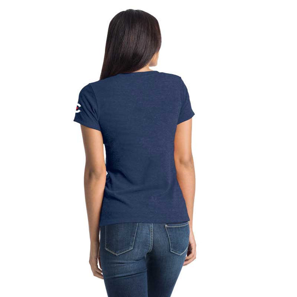 Chicago Cubs Ladies City Connect V-Neck T-Shirt