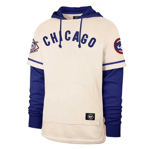 Chicago Cubs Cream Trifecta Shortstop Pullover Hooded Sweatshirt