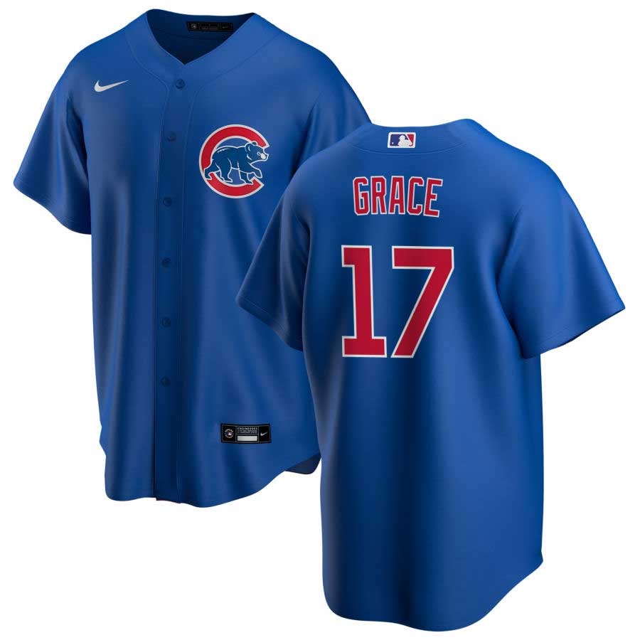 Chicago Cubs Mark Grace Nike Alt Replica Jersey with Authentic Lettering XX-Large