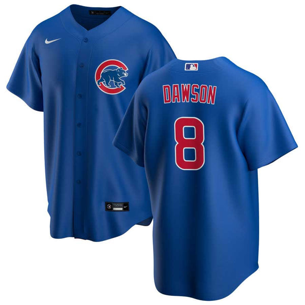 Chicago Cubs Andre Dawson Nike Alt Replica Jersey With Authentic Lettering