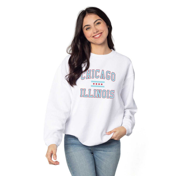 Chicago Women's Corded Throwback Crew Sweatshirt