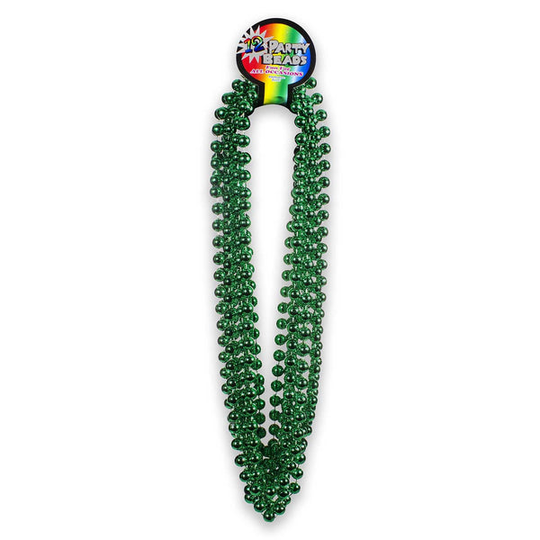 Green 12 Pack Party Beads