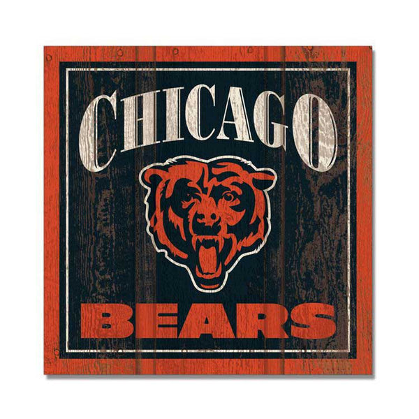 Chicago Bears Wooden Square Magnet