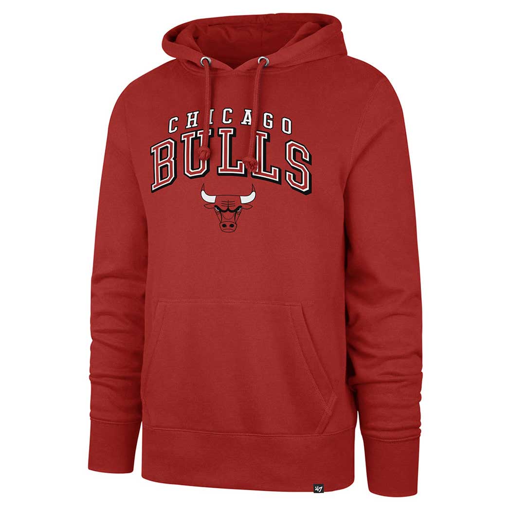 Chicago Bulls Red Double Decker Headline Hooded Sweatshirt ...