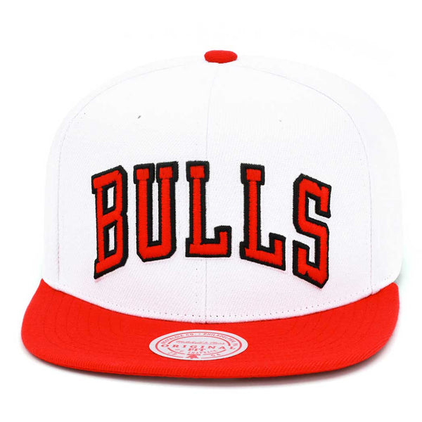 Mitchell & Ness NBA Chicago Bulls Snapback Hat Black Red White