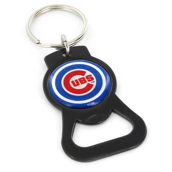 Chicago Cubs Black Bottle Opener Keychain