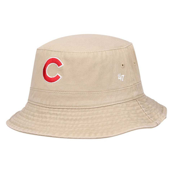 Chicago Cubs Khaki Bucket Hat