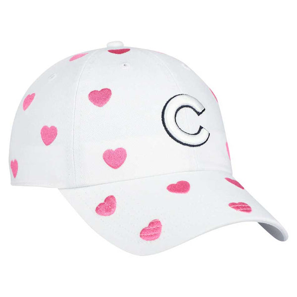 Chicago Cubs Youth Girls White Surprise Clean Up Adjustable Cap