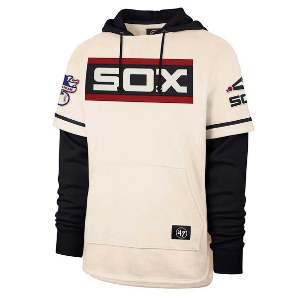 Chicago White Sox Cream Trifecta Shortstop Pullover Hooded Sweatshirt