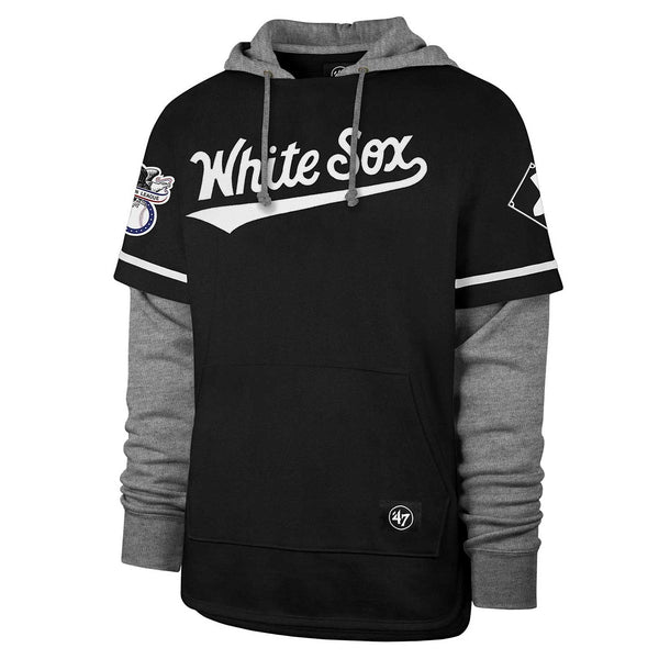 Chicago White Sox Black Trifecta Shortstop Pullover Hooded Sweatshirt