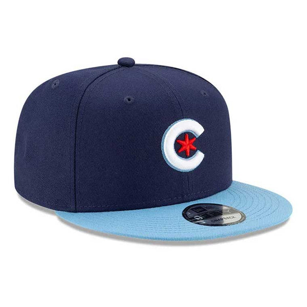 Chicago Cubs City Connect 9FIFTY Snapback Adjustable Cap Wrigleyville Sports