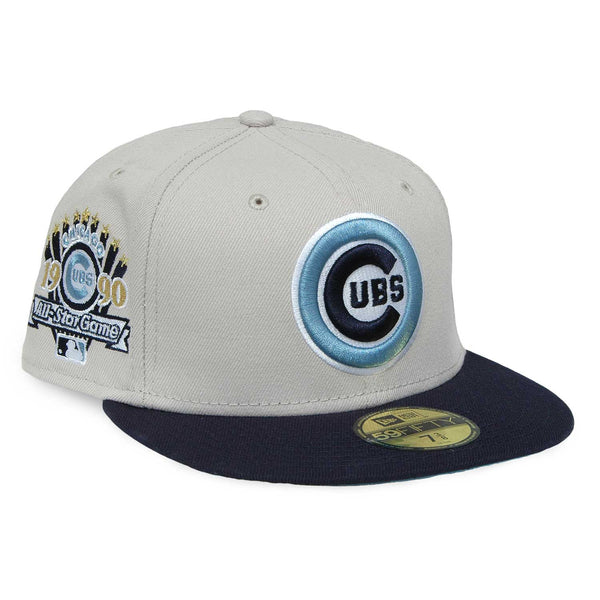 New Era Chicago Cubs Capsule Chrome 2.0 1990 All Star Game Fitted Hat 59Fifty Fitted Hat White/Blue de la Collection - FR New Era Chicago Cubs Capsule Chrome 2.0 1990 All Star Game Fitted Hat 59Fifty Fitted Hat White/Blue de la Collection - FR
