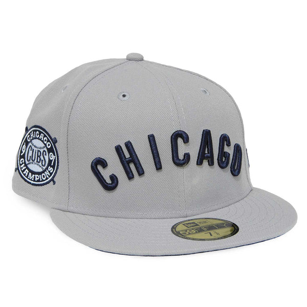 Chicago Cubs New Era Jersey 59FIFTY Fitted Hat - Black