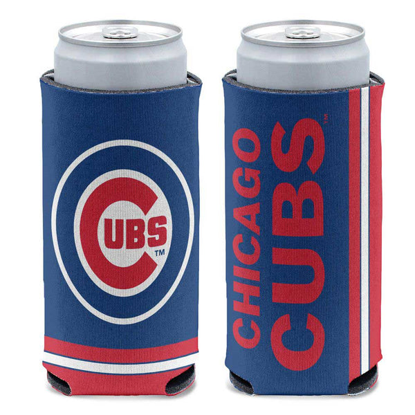 Chicago Cubs Primary Slim Can Cooler
