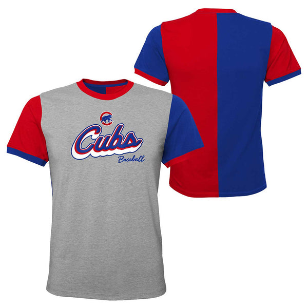 Chicago Cubs Youth No Cap Ringer T-Shirt