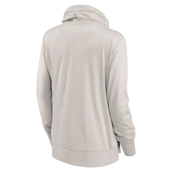 Chicago Cubs Women's Iconic Brushed Lightweight Cross-Zip Sweatshirt
